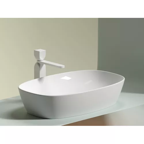 Умывальник чаша Ceramica Nova накладная овальная Element 600*380*138мм, Выбрать цвет: Белый, изображение 7
