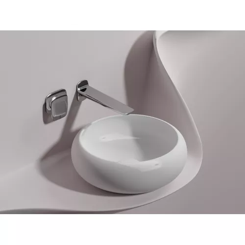 Умывальник чаша Ceramica Nova накладная круглая (цвет Белый Матовый) Element 360*360*120мм, Выбрать цвет: Белый матовый, изображение 5