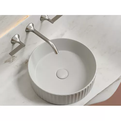 Санфаянс: Умывальник чаша Ceramica Nova накладная круглая (цвет Серый Матовый) Element 360*360*115мм 1 в магазине Акватория