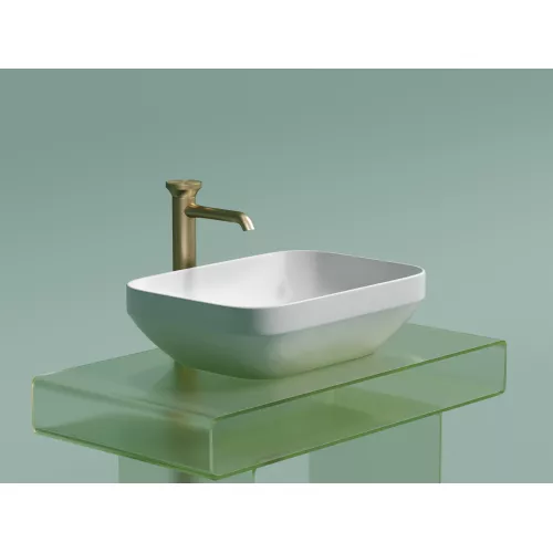 Умывальник чаша Ceramica Nova накладная прямоугольная (цвет Белый Матовый) Element 500*359*145мм, Выбрать цвет: Белый матовый, изображение 6