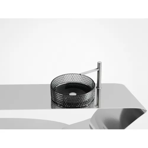 Умывальник чаша Ceramica Nova накладная круглая (цвет черный) Cristal 360*360*112мм, Выбрать цвет: Черный, изображение 6