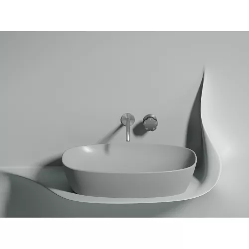 Умывальник чаша Ceramica Nova накладная овальная (цвет Серый Матовый) Element 600*380*138мм, Выбрать цвет: Серый матовый, изображение 6