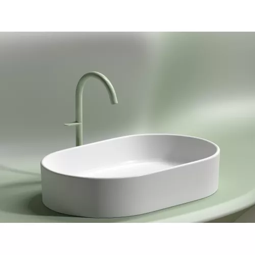Умывальник чаша Ceramica Nova накладная овальная (цвет Белый Матовый) Element 608*385*122мм, Выбрать цвет: Белый матовый, изображение 6