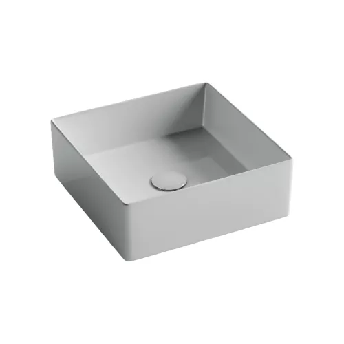 Раковина Ceramica Nova накладная квадратная 361*361*130, без перелива, цвет белый, арт.СN6068, Выбрать цвет: Белый, изображение 6