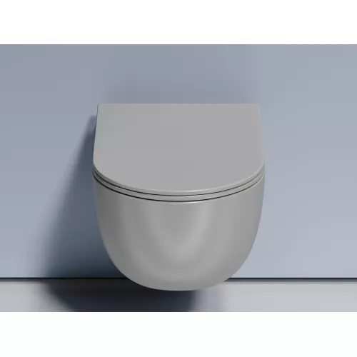 Подвесной унитаз Ceramica Nova Modena  Rimless (цвет Антрацит Матовый),, Выбрать цвет: Антрацит матовый, изображение 2