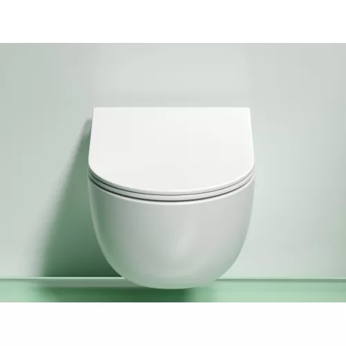 Подвесной унитаз Ceramica Nova Modena  Rimless (цвет Белый Матовый), Выбрать цвет: Белый матовый, изображение 2