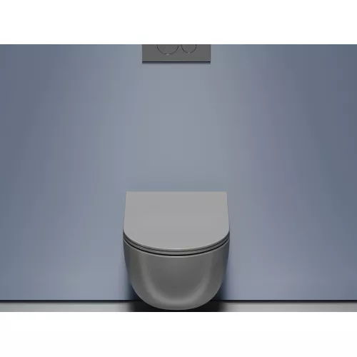 Подвесной унитаз Ceramica Nova Modena  Rimless (цвет Антрацит Матовый),, Выбрать цвет: Антрацит матовый, изображение 5