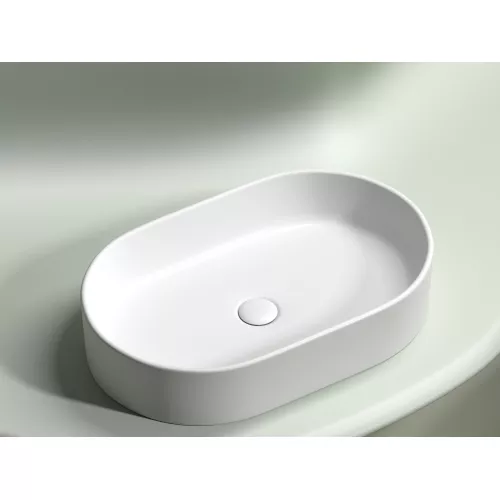 Умывальник чаша Ceramica Nova накладная овальная (цвет Белый Матовый) Element 608*385*122мм, Выбрать цвет: Белый матовый, изображение 7
