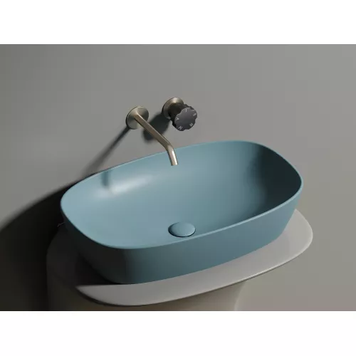 Умывальник чаша Ceramica Nova накладная овальная (цвет Зеленый Матовый) Element 600*380*138мм, Выбрать цвет: Зеленый, изображение 7