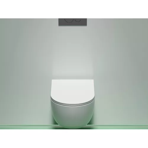 Подвесной унитаз Ceramica Nova Modena  Rimless (цвет Белый Матовый), Выбрать цвет: Белый матовый, изображение 5