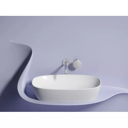 Умывальник чаша Ceramica Nova накладная овальная (цвет Белый Матовый) Element 600*380*138мм, Выбрать цвет: Белый матовый, изображение 7