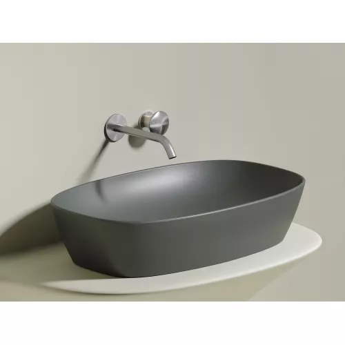 Умывальник чаша Ceramica Nova накладная овальная (цвет Антрацит Матовый) Element 600*380*138мм, Выбрать цвет: Антрацит матовый, изображение 7