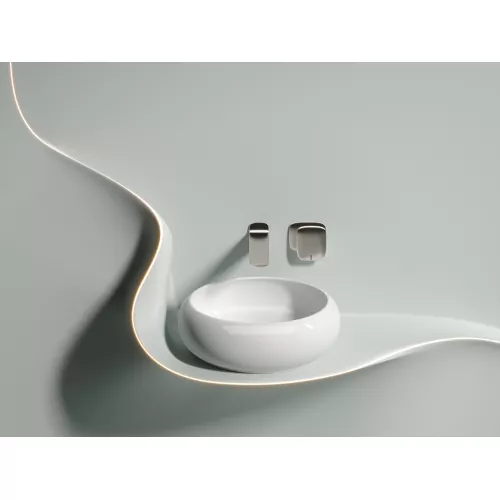 Умывальник чаша Ceramica Nova накладная круглая Element 360*360*120мм, Выбрать цвет: Белый, изображение 7