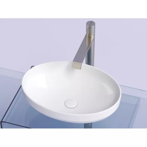 Умывальник чаша Ceramica Nova накладная овальная Element 502*363*145мм, Выбрать цвет: Белый, изображение 7