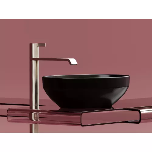 Умывальник чаша Ceramica Nova накладная овальная (цвет Черный Матовый) Element 502*363*145мм, Выбрать цвет: Черный, изображение 8