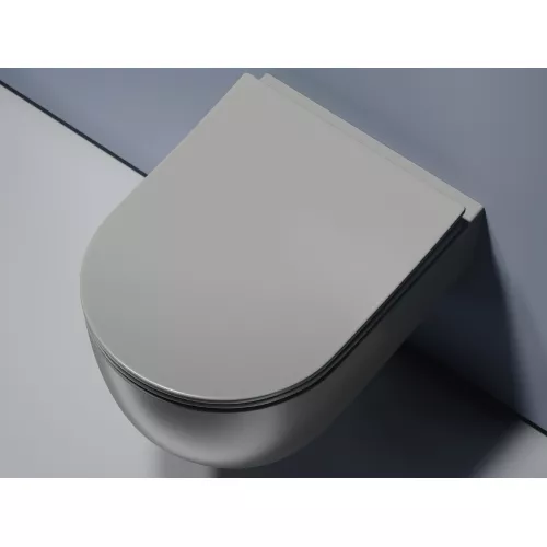 Подвесной унитаз Ceramica Nova Modena  Rimless (цвет Антрацит Матовый),, Выбрать цвет: Антрацит матовый, изображение 3