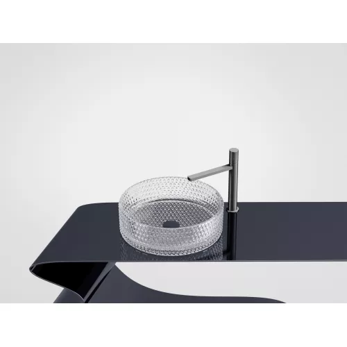 Умывальник чаша Ceramica Nova накладная круглая (прозрачная) Cristal 360*360*112мм, Выбрать цвет: Прозрачный, изображение 14