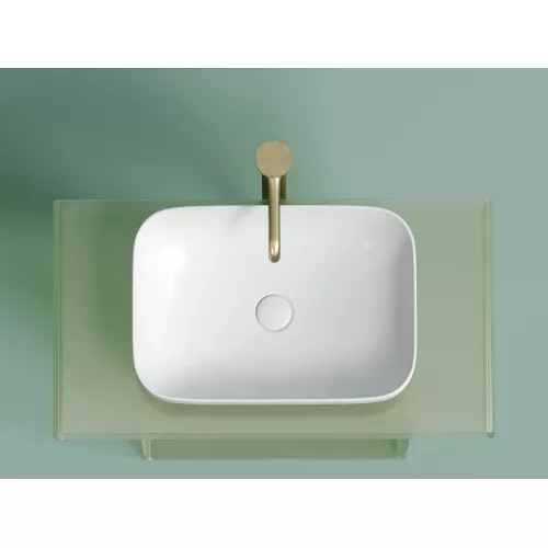 Умывальник чаша Ceramica Nova накладная прямоугольная (цвет Белый Матовый) Element 500*359*145мм, Выбрать цвет: Белый матовый, изображение 8