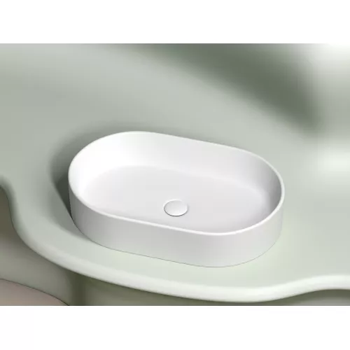 Умывальник чаша Ceramica Nova накладная овальная (цвет Белый Матовый) Element 608*385*122мм, Выбрать цвет: Белый матовый, изображение 8