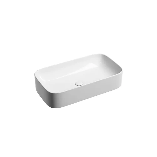 Умывальник чаша Ceramica Nova  накладная прямоугольная Element 705*380*150мм, Выбрать цвет: Белый, изображение 9