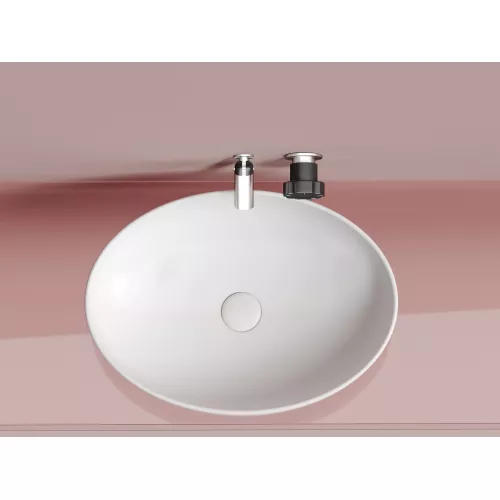 Умывальник чаша Ceramica Nova накладная овальная (цвет Белый Матовый) Element 502*363*145мм, Выбрать цвет: Белый матовый, изображение 9