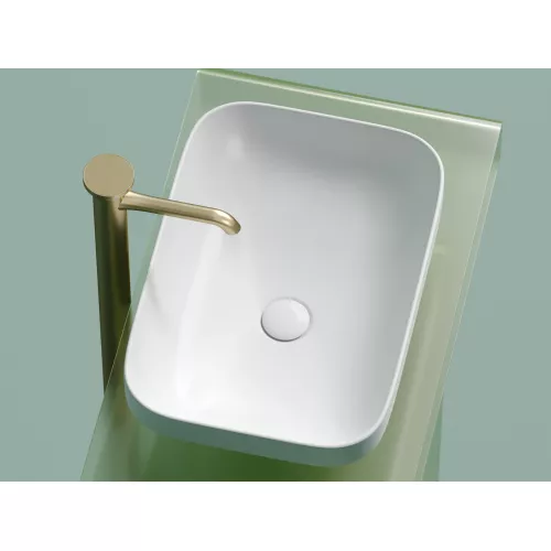 Умывальник чаша Ceramica Nova накладная прямоугольная (цвет Белый Матовый) Element 500*359*145мм, Выбрать цвет: Белый матовый, изображение 9