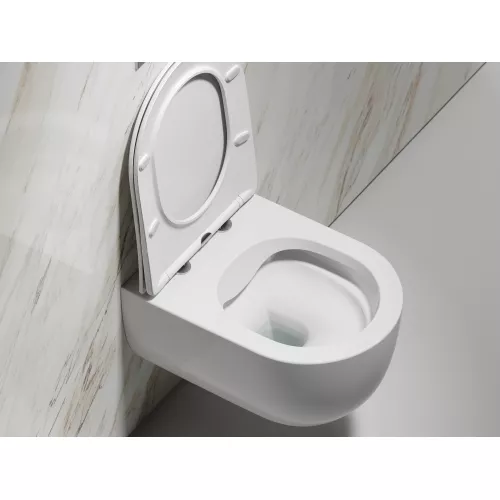 Подвесной унитаз Ceramica Nova Modena  Rimless, Выбрать цвет: Белый, изображение 9