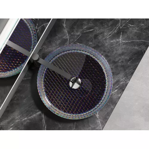 Умывальник чаша Ceramica Nova накладная круглая (цвет неон) Cristal 360*360*112мм, Выбрать цвет: Неон, изображение 9