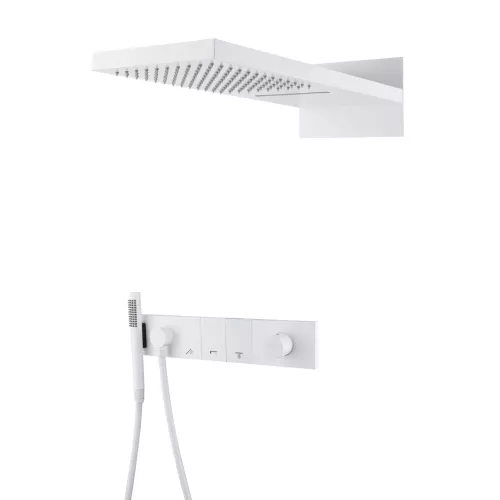 Встраиваемая  душевая система  Boheme ZODIAC 132-MW матовый белый, Выбрать цвет: матовый белый