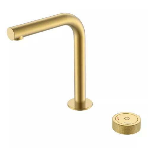 Смеситель автоматический для умывальника BOHEME TECH MATT GOLD 158-MG, Выбрать цвет: Золото матовое