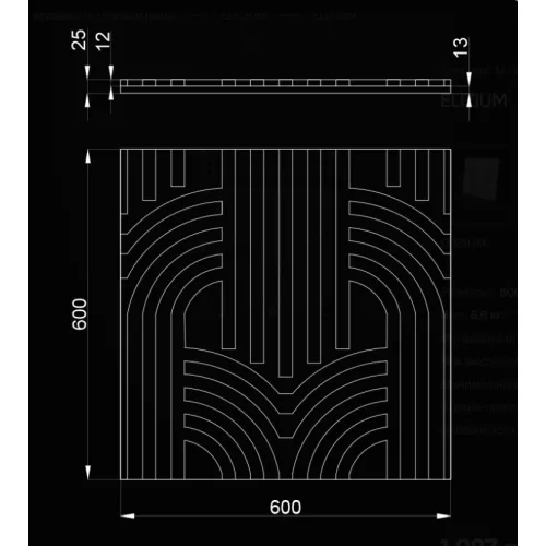 Панель гипсовая 3D ARTPOLE ELIZIUM, изображение 7