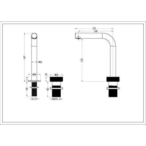 Смеситель автоматический для умывальника BOHEME TECH CHROME 158-CR, Выбрать цвет: Хром, изображение 8