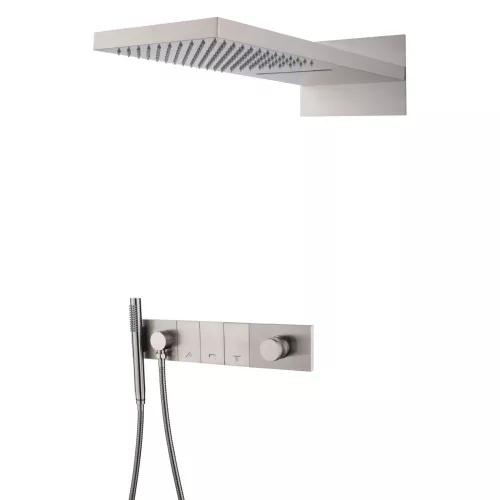 Встраиваемая душевая система  Boheme ZODIAC 132-NB сталь, Выбрать цвет: Никель