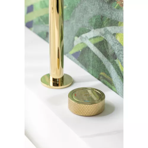 Смеситель автоматический для умывальника BOHEME TECH GOLD 158-G, Выбрать цвет: Золото, изображение 4