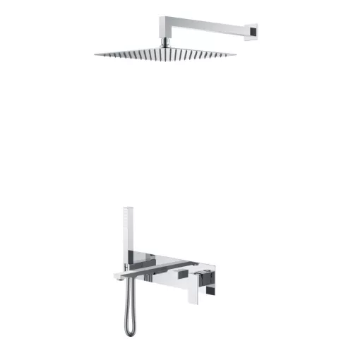 Душевая система встраиваемая  Boheme Qubic 474-CR Chrome, Выбрать цвет: Хром