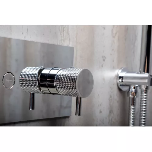 Душевая система скрытого монтажа со смесителем верхним и ручным душем BOHEME FUSION хром 130-CR, Выбрать цвет: Хром, изображение 3