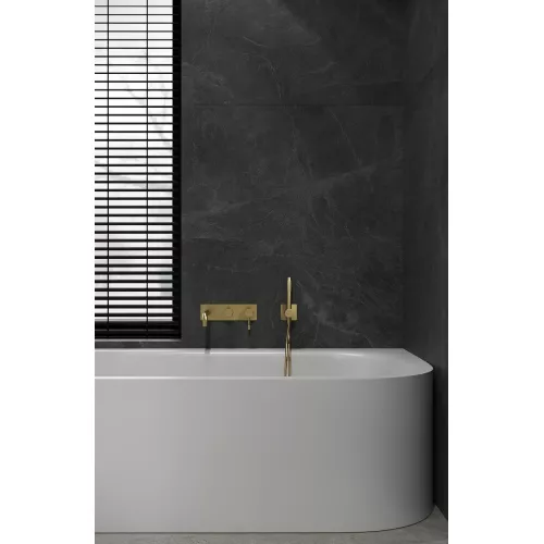 Смеситель ввстраиваемый  с ручным душем и изливом  Boheme UNO 464-3-MG золото матовый, Выбрать цвет: Золото матовый, изображение 2