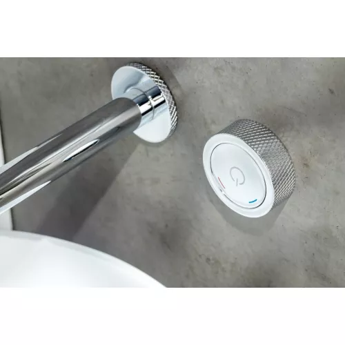 Смеситель автоматический для умывальника BOHEME TECH CHROME 158/2-CR, Выбрать цвет: Хром, изображение 2