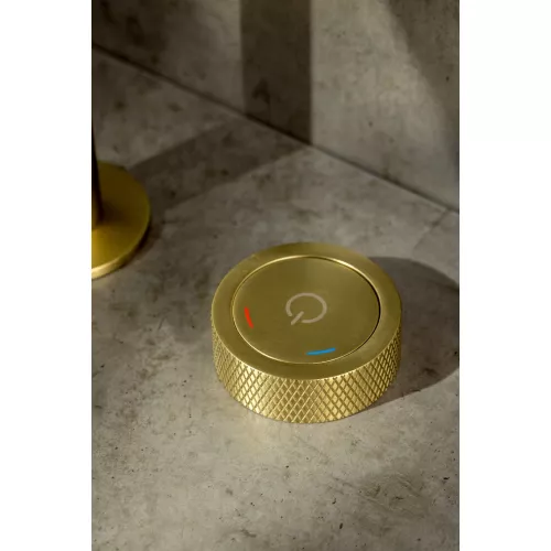 Смеситель автоматический для умывальника BOHEME TECH MATT GOLD 158-MG, Выбрать цвет: Золото матовое, изображение 3