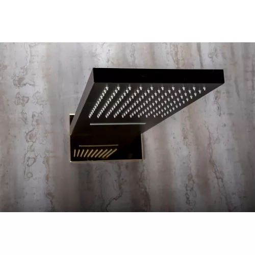 Душевая система скрытого монтажа со смесителем верхним и ручным душем BOHEME FUSION черный 130-B, Выбрать цвет: Чёрный, изображение 8