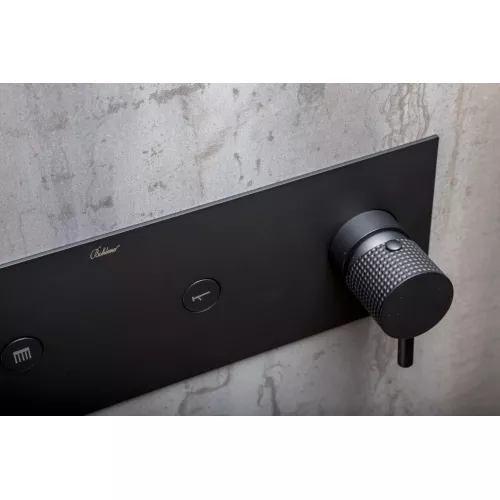 Душевая система скрытого монтажа со смесителем верхним и ручным душем BOHEME FUSION черный 130-B, Выбрать цвет: Чёрный, изображение 2