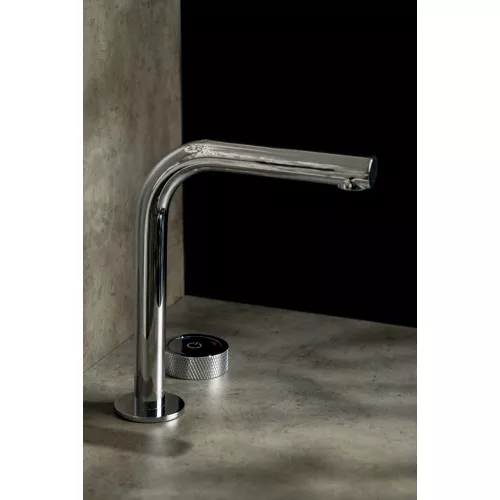 Смеситель автоматический для умывальника BOHEME TECH CHROME 158-CR, Выбрать цвет: Хром, изображение 3