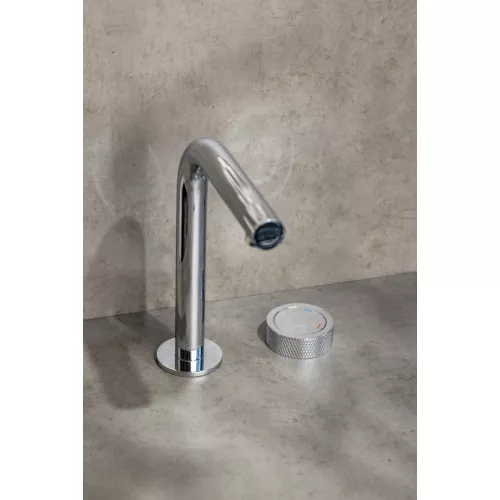 Смеситель автоматический для умывальника BOHEME TECH CHROME 158-CR, Выбрать цвет: Хром, изображение 2