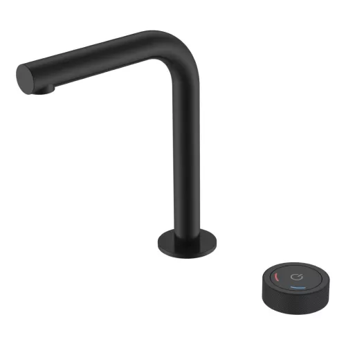 Смеситель автоматический для умывальника BOHEME TECH BLACK 158-B, Выбрать цвет: Чёрный