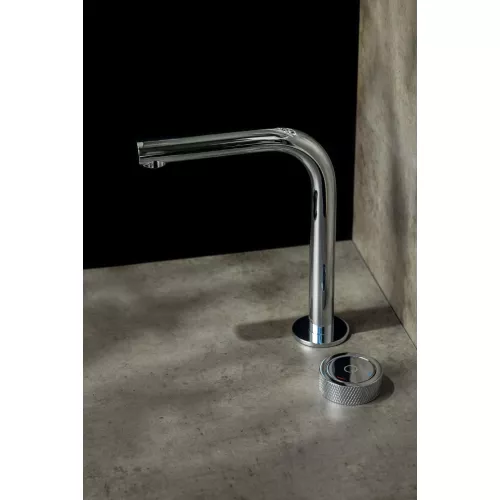 Смеситель автоматический для умывальника BOHEME TECH CHROME 158-CR, Выбрать цвет: Хром, изображение 4