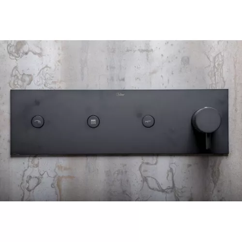 Душевая система скрытого монтажа со смесителем верхним и ручным душем BOHEME FUSION черный 130-B, Выбрать цвет: Чёрный, изображение 3