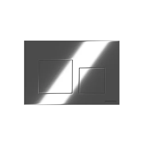 Кнопка смыва CERAMICANOVA Balance, клавиши Square, цвет хром глянцевый, арт. CN12-002CH, Выбрать цвет: Хром глянцевый