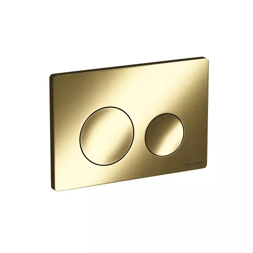 Кнопка смыва CERAMICANOVA Balance, клавиши Circle, цвет брашированное золото, арт. CN12-001BG, Выбрать цвет: Брашированное золото, изображение 2