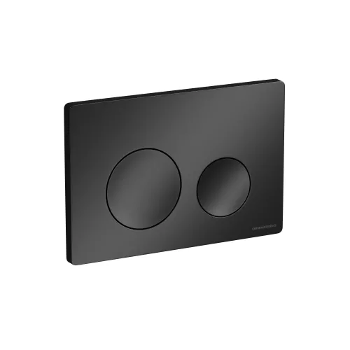 Кнопка смыва CERAMICANOVA Balance, клавиши Circle, цвет черный матовый, арт. CN12-001MB, Выбрать цвет: Черный матовый, изображение 2