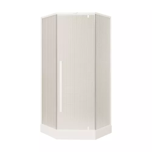 Душевой угол  C3AWD  Ceruttispa без поддона (90x90x195), Цвет стекла: рифленое, Цвет профиля: Белый, Выбрать размер: 90х90, изображение 5